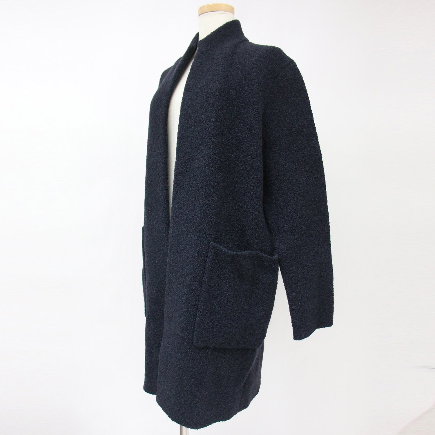 DES PRES ネイビー ウールカーディガン ブークレニット DES PRES ネイビー ウールカーディガン ブークレニット 2024 DES