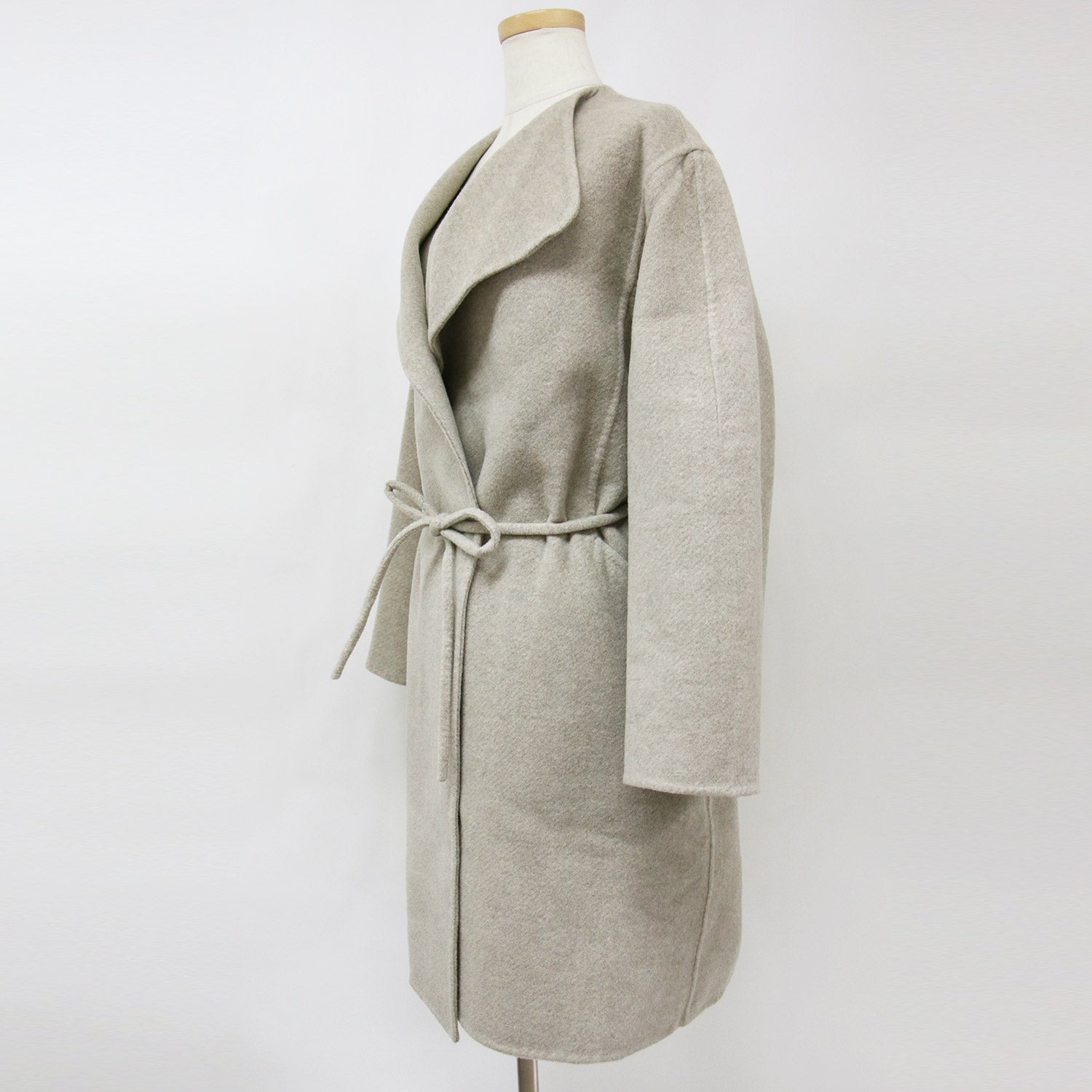 Ballsey (ボールジー) コート ノーカラー ロング ダブルフェイス  