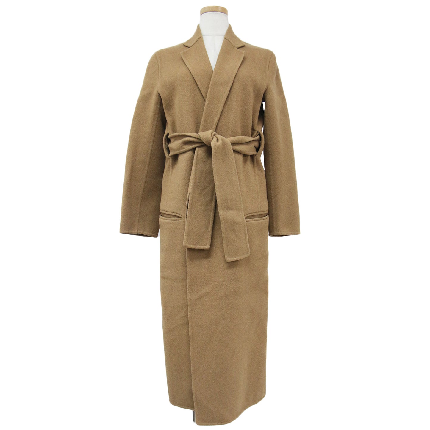 CELINE (セリーヌ) コート ロング ガウン ベルト付き テーラードカラー  