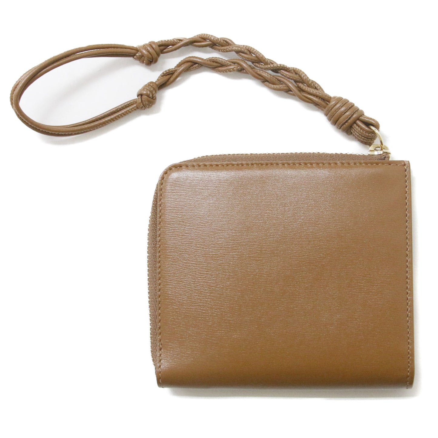 GARNI ガルニ 掻きむし ウォレット 財布 ブラウン ストライプ 新品 