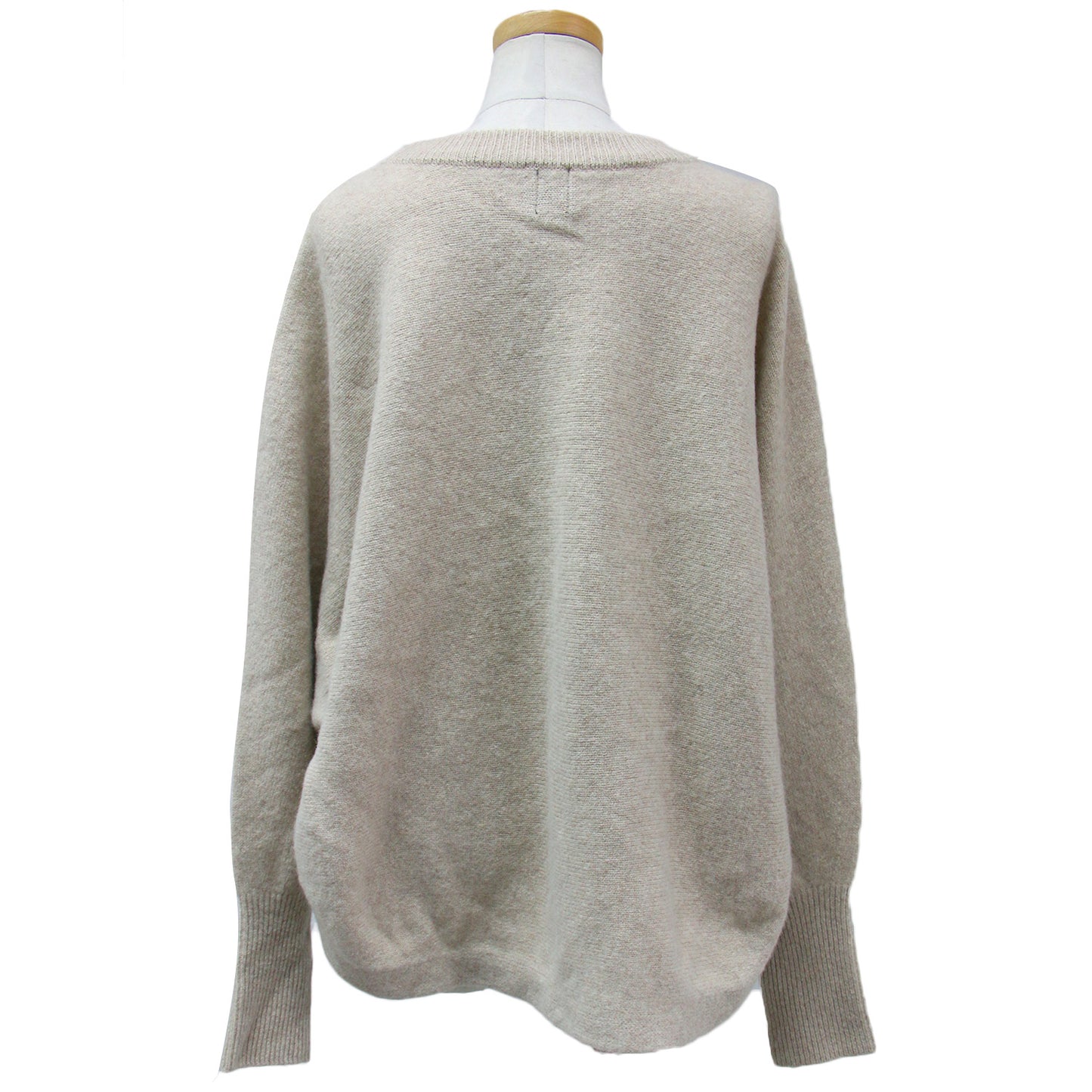 ニット プルオーバー クルーネック ドルマンスリーブ 長袖 ワイド ウール 23秋冬 240212