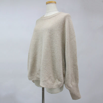 ニット プルオーバー クルーネック ドルマンスリーブ 長袖 ワイド ウール 23秋冬 240212