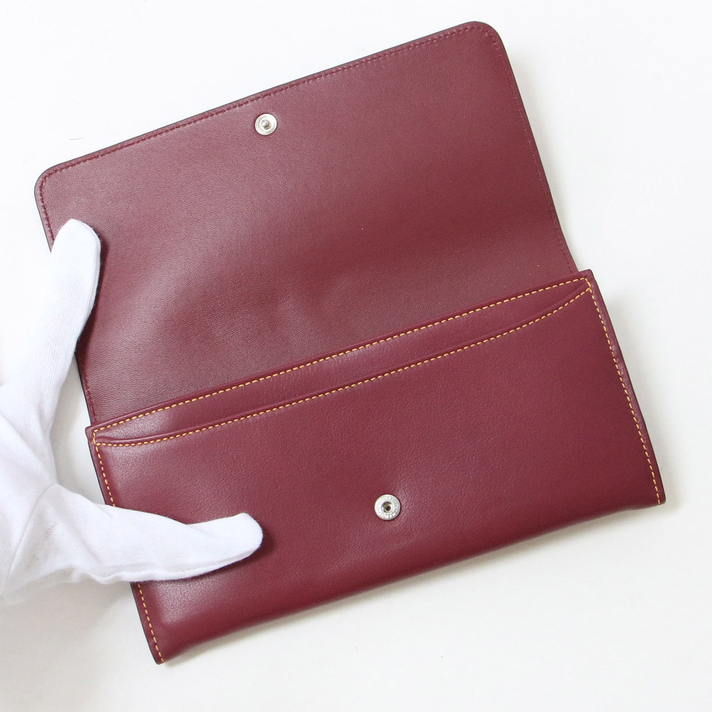 財布 長財布 ロングウォレット 2つ折り エンボスロゴ レザー 10220N 240502