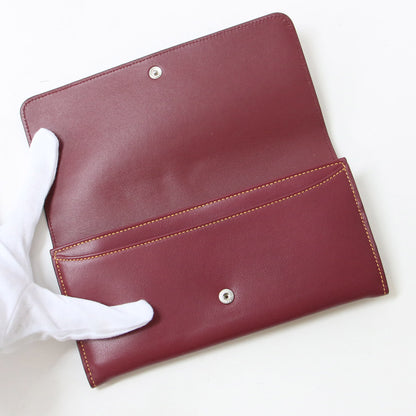 財布 長財布 ロングウォレット 2つ折り エンボスロゴ レザー 10220N 240502