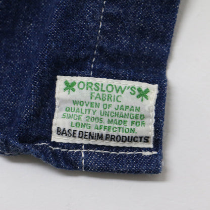 ワンピース デニム シャツ ロング マキシ Aライン スタンドカラー 長袖 スナップボタン 羽織り コットン 綿 240422