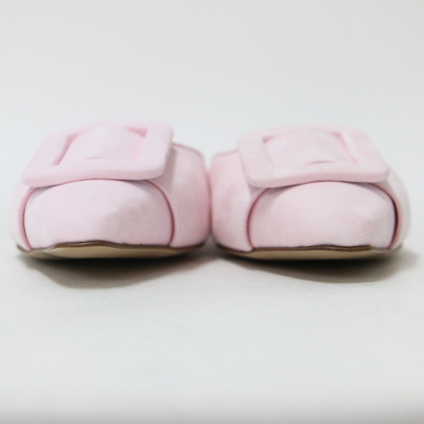 ミュール パンプス サンダル ポインテッドトゥ バックル スエード レザー 23秋冬 240404