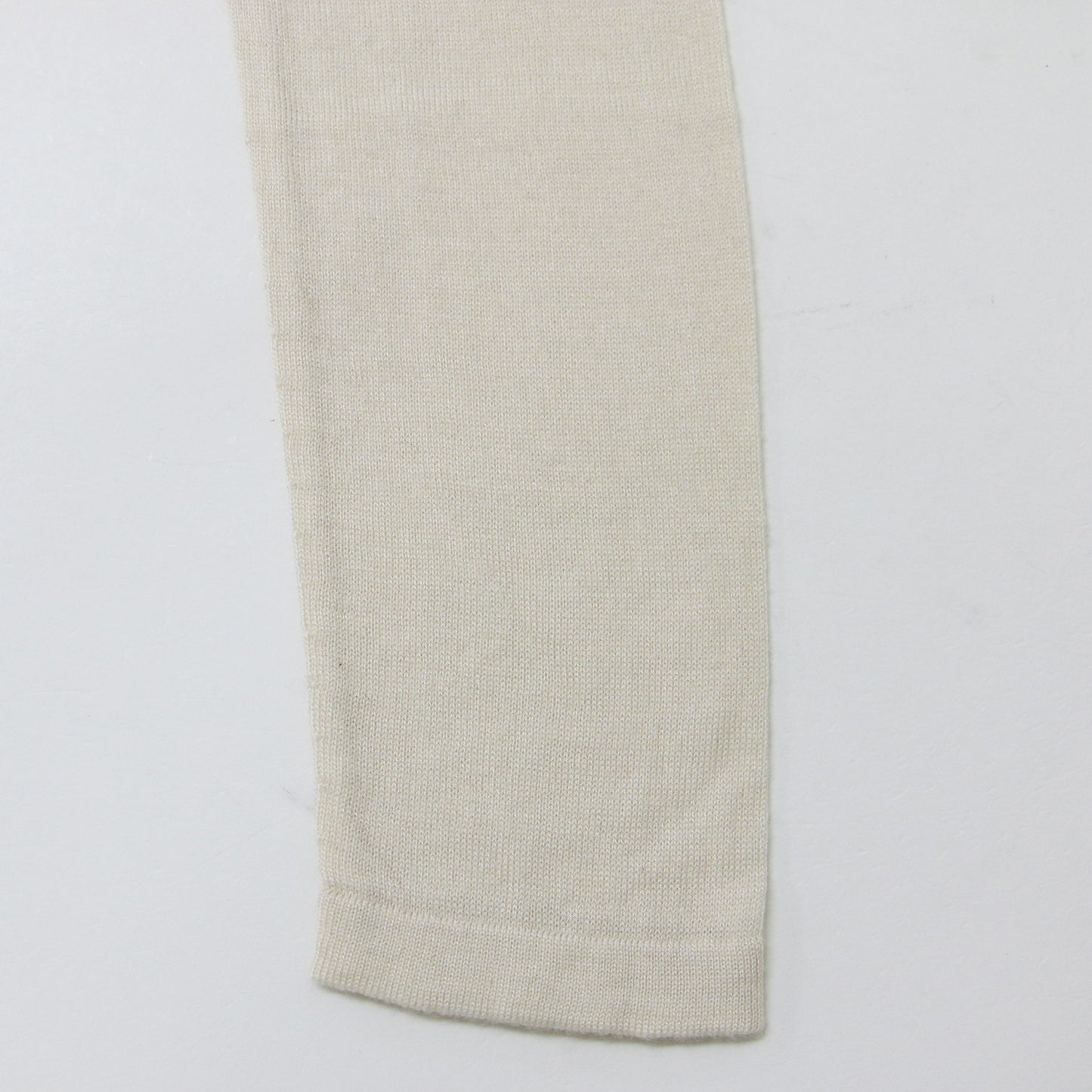 ニット プルオーバー クルーネック 長袖 薄手 ハイゲージ キュプラ ウール 23秋冬 240430