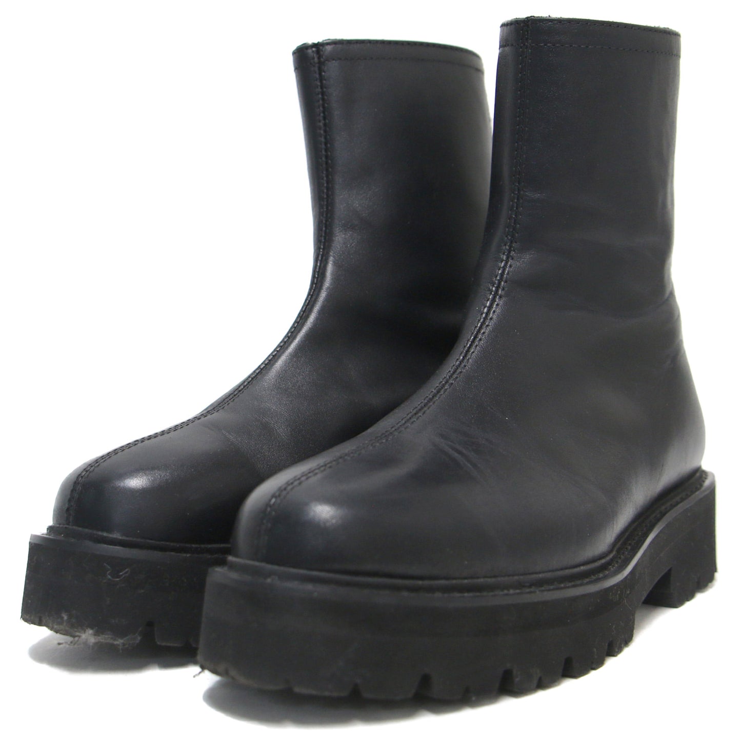 wjk ムートンブーツ 定価9.9万 wjk バックジップ スエード ムートン  