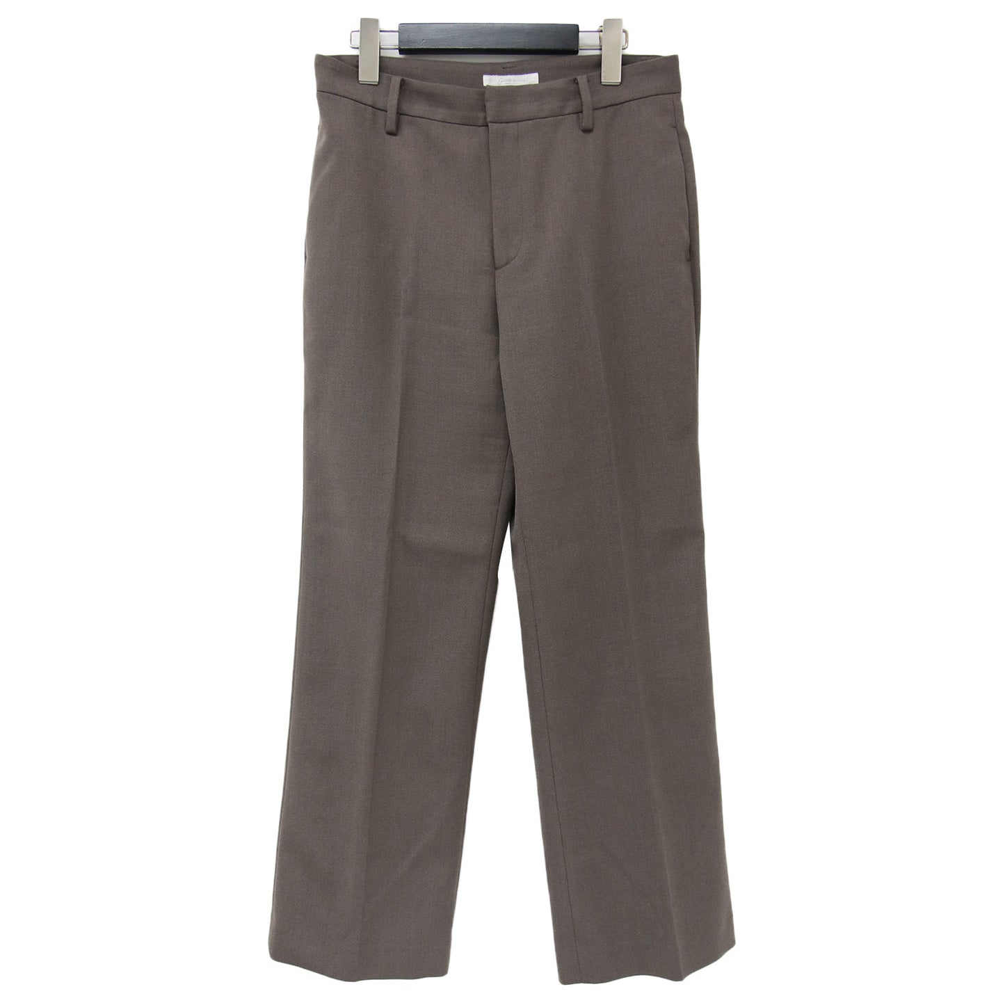 パンツ スラックス ストレート センタープレス ポリエステル ウール 240522