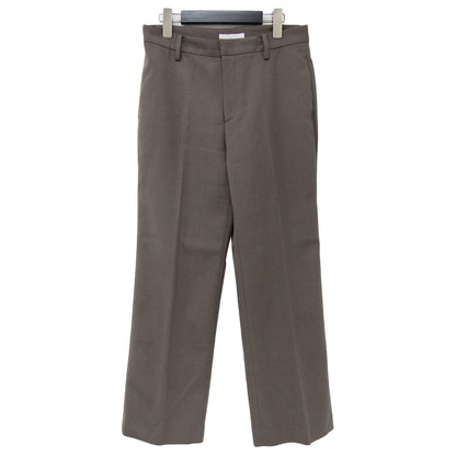 パンツ スラックス ストレート センタープレス ポリエステル ウール 240522