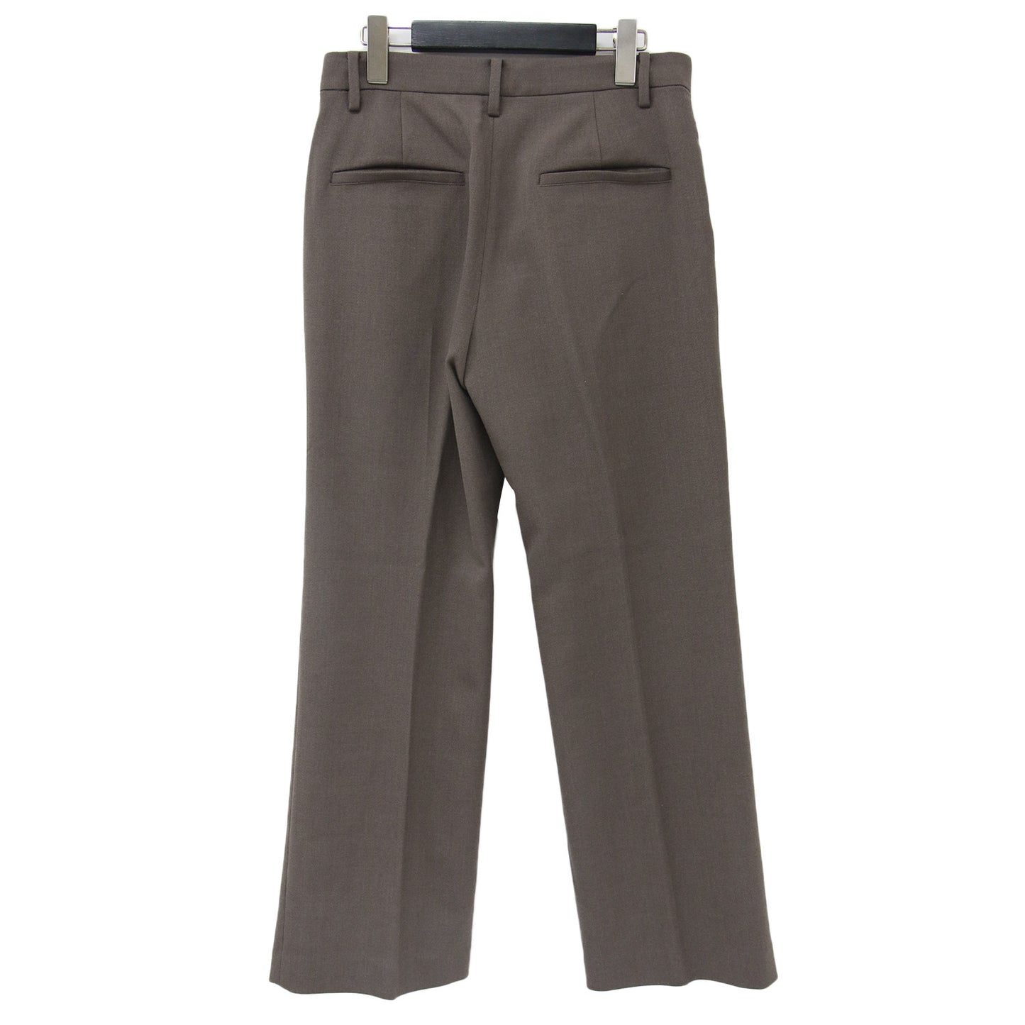 パンツ スラックス ストレート センタープレス ポリエステル ウール 240522