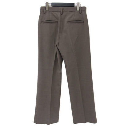 パンツ スラックス ストレート センタープレス ポリエステル ウール 240522