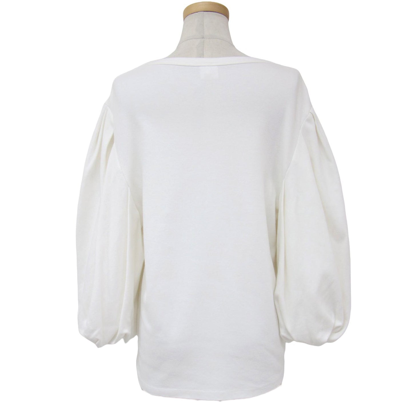 バルーンスリーブ カットソー / Tシャツ 七分袖 クルーネック 241009