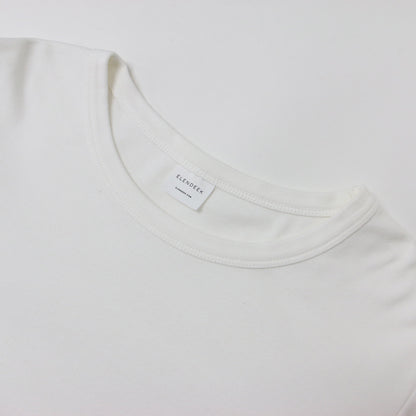 バルーンスリーブ カットソー / Tシャツ 七分袖 クルーネック 241009