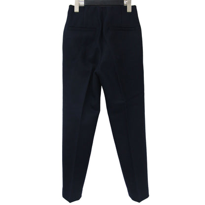 パンツ スリムパンツ テーパード ウエストゴム センタープレス ウール 23秋冬 240516