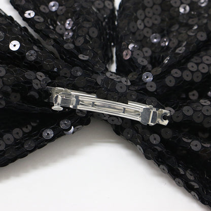 ヘアアクセサリー バレッタ 髪留め リボン スパンコール 23秋冬 240514