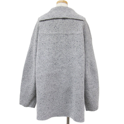 ニット プルオーバー 長袖 セーラーカラー ネップ スリット ウール 23秋冬 240523