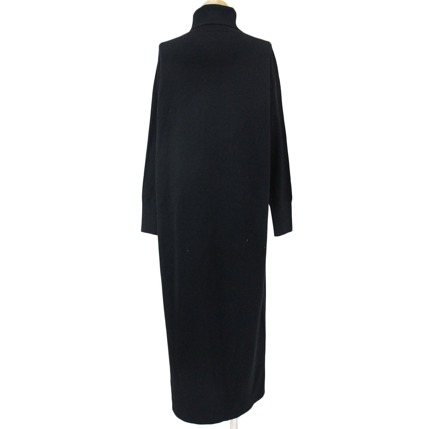 ワンピース ニットワンピース ロング丈 長袖 タートルネック ホールガーメント ハイゲージ ウール 240523