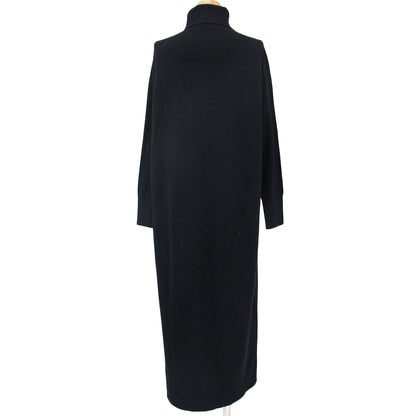 ワンピース ニットワンピース ロング丈 長袖 タートルネック ホールガーメント ハイゲージ ウール 240523