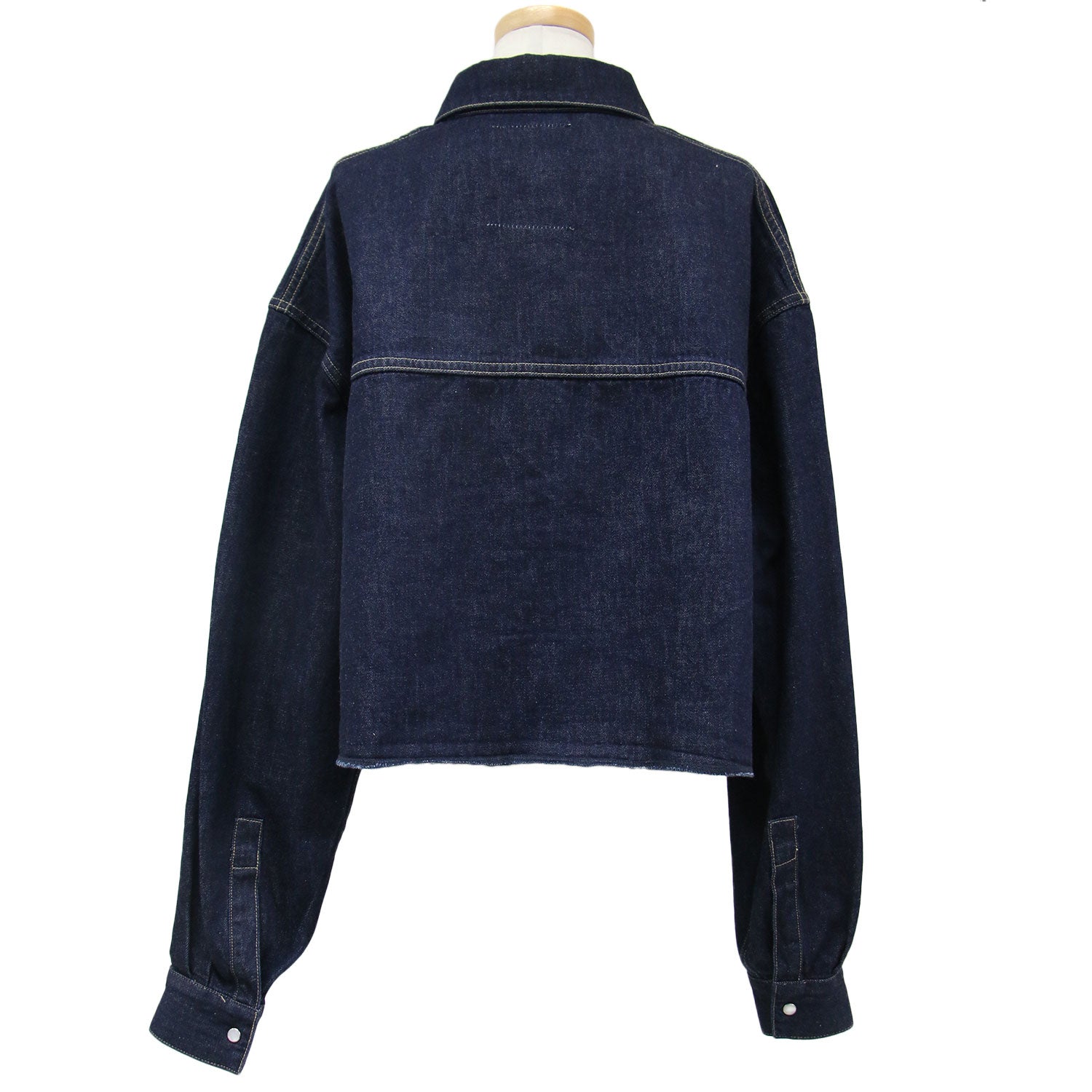IENA【KURO/クロ】別注 クロップドデニムシャツ