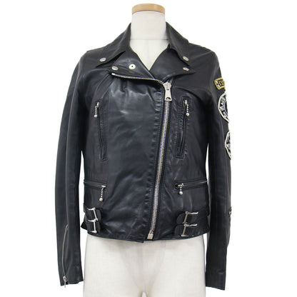 × Lewis Leathers ルイスレザー レザージャケット ライダース ダブル ワッペン スタッズ 羊革 240515