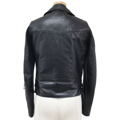 × Lewis Leathers ルイスレザー レザージャケット ライダース ダブル ワッペン スタッズ 羊革 240515