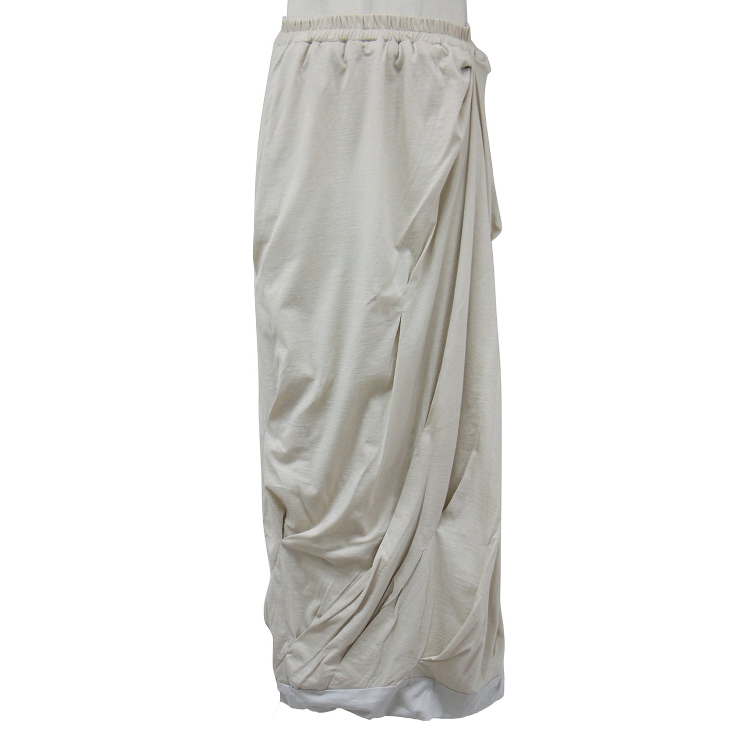 スカート ロング レイヤード タック レイヤード カットソー LAYERED TUCK SKIRT 24春夏 240522