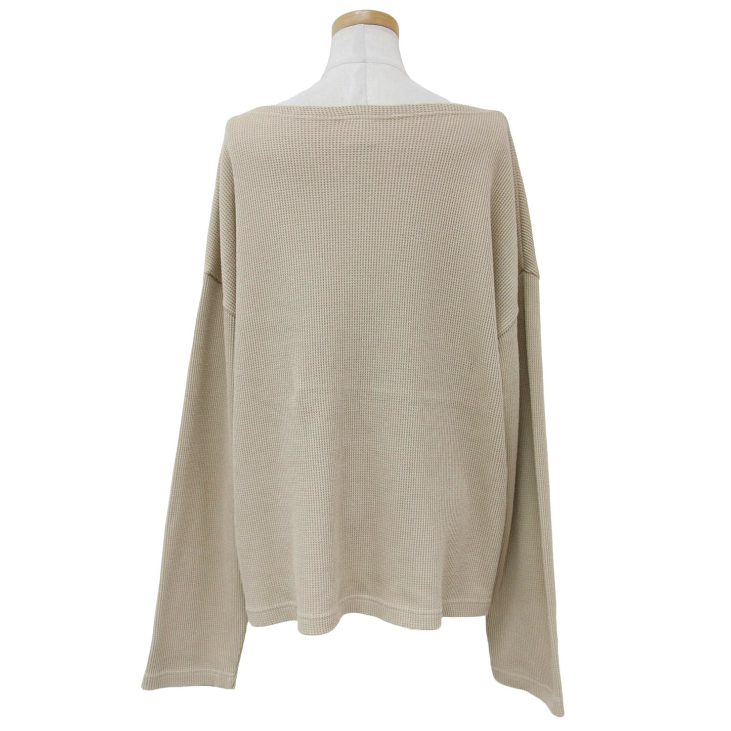 24春夏 ADAM ET ROPE 別注 ワッフル Tシャツ / コットン カットソー サーマル ボートネック 長袖 240724