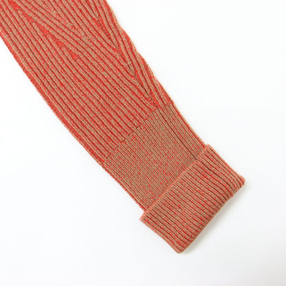 プレーテッド リブ カーディガン / ニット 長袖 Vネック ウォッシャブル