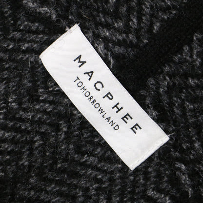 MACPHEE (マカフィー) ボイルジャカード ショールカラー カーディガン  