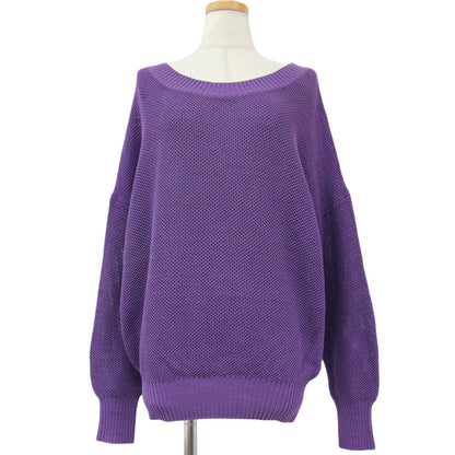 ニット サマーニット プルオーバー 長袖 メッシュ編み コットン 綿 240530