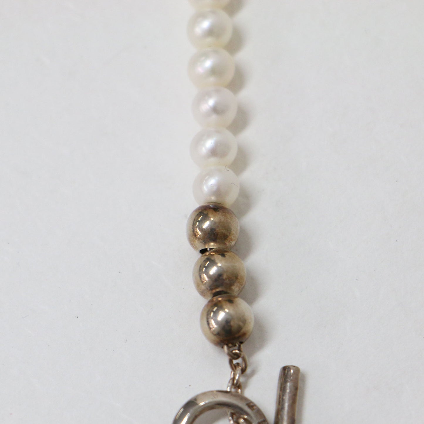 24春夏 パール Tバー ネックレス / シルバー925 240610