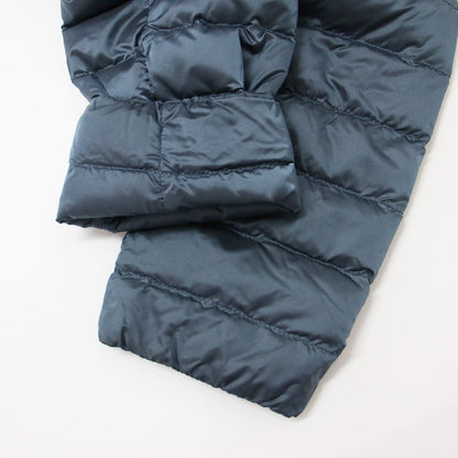 ジャケット ダウン ショート フード フーディー ファスナー ドローストリング キルティング The CUBE ナイロン 240415