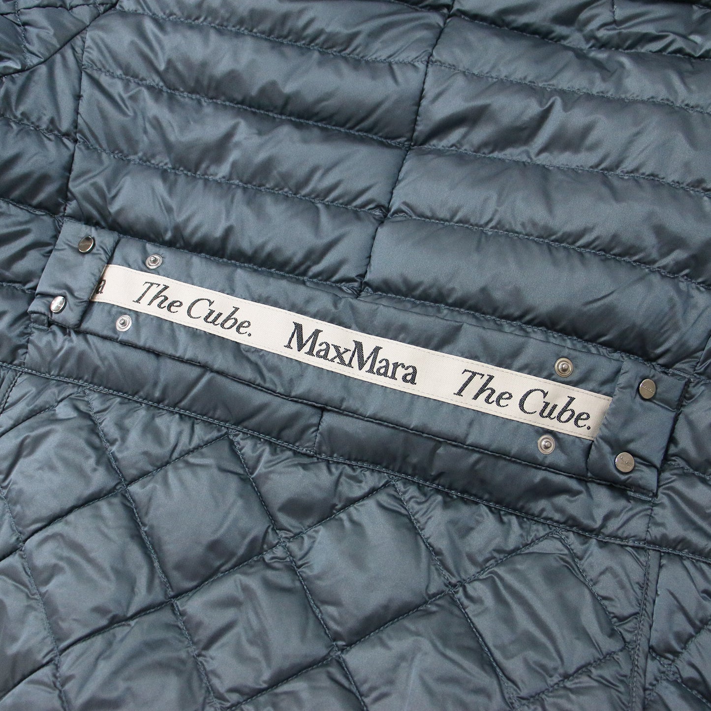 ジャケット ダウン ショート フード フーディー ファスナー ドローストリング キルティング The CUBE ナイロン 240415