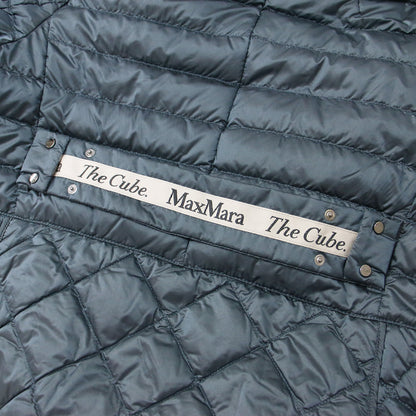 ジャケット ダウン ショート フード フーディー ファスナー ドローストリング キルティング The CUBE ナイロン 240415