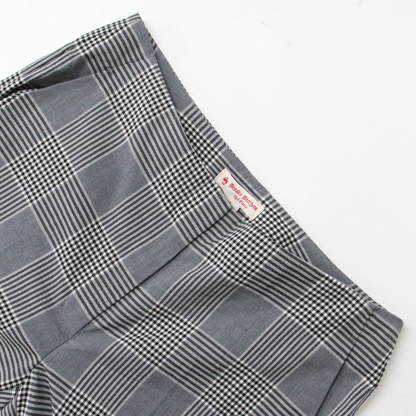 Red Fleece レッドフリース パンツ ロング テーパード チェック スリット ウール ナイロン ポリウレタン 240419