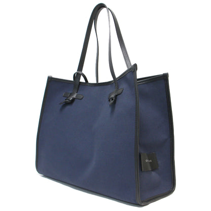 ポーチ付き キャンバス トートバッグ MARCELLA / レザーハンドル 240709