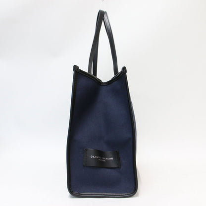 ポーチ付き キャンバス トートバッグ MARCELLA / レザーハンドル 240709