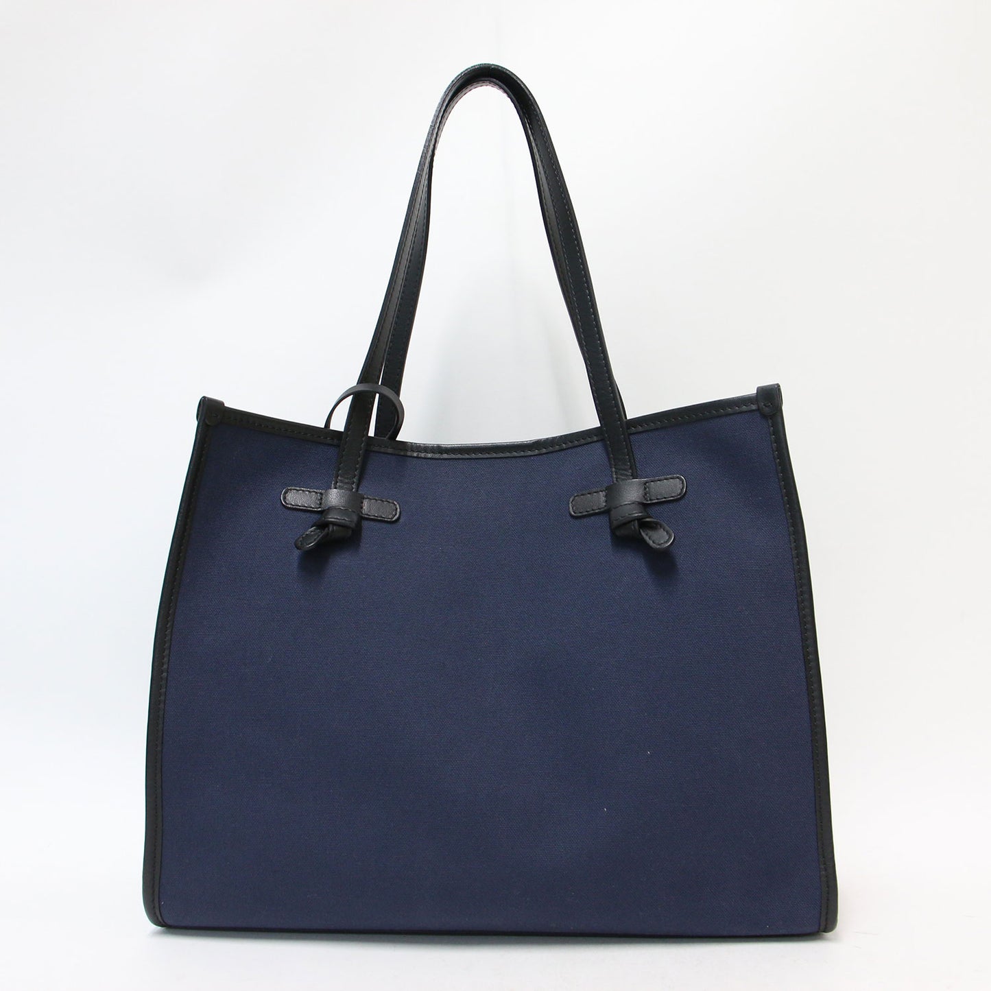 ポーチ付き キャンバス トートバッグ MARCELLA / レザーハンドル 240709