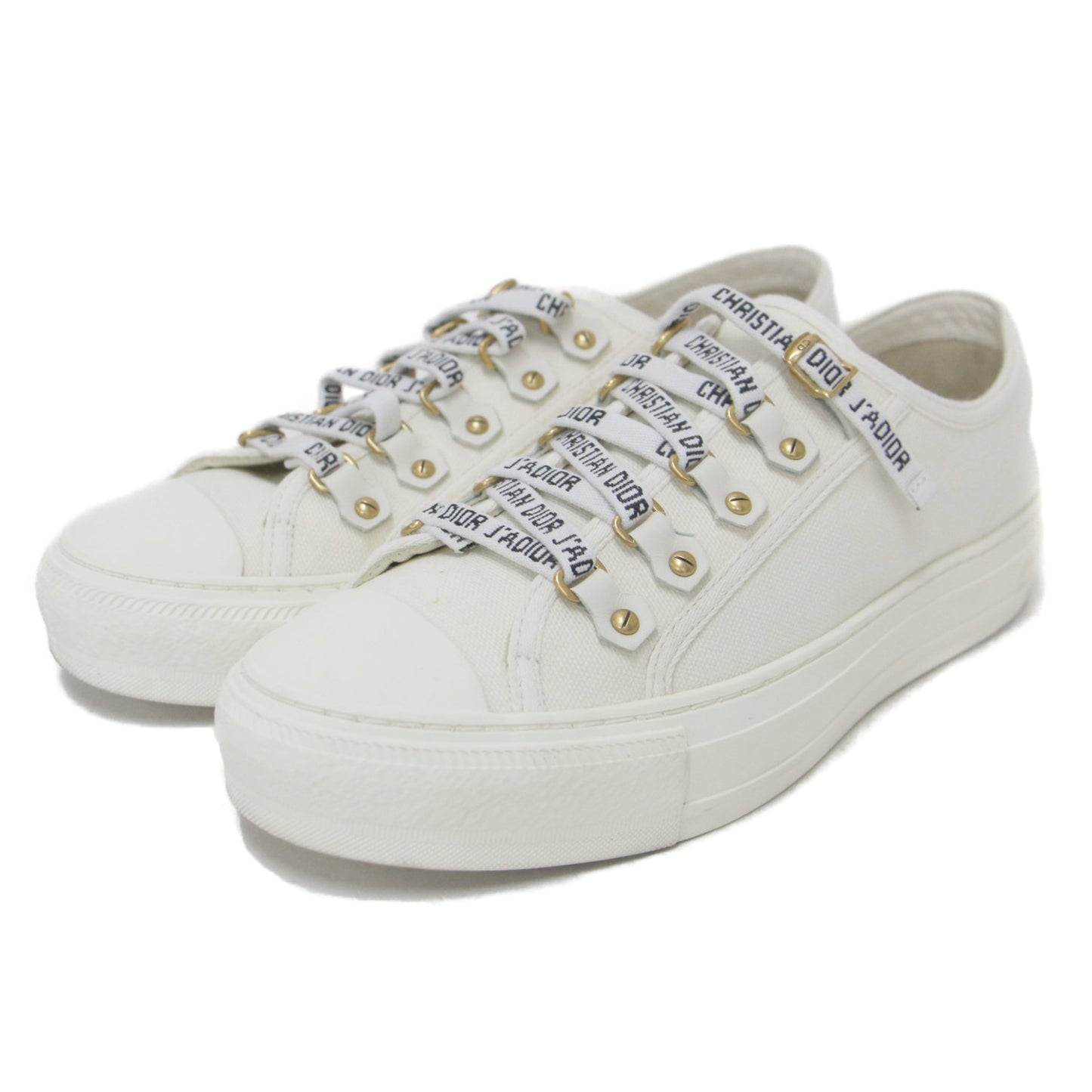 スニーカー レースアップ ローカット キャンバス ロゴ Walk'n Dior 24春夏 240625