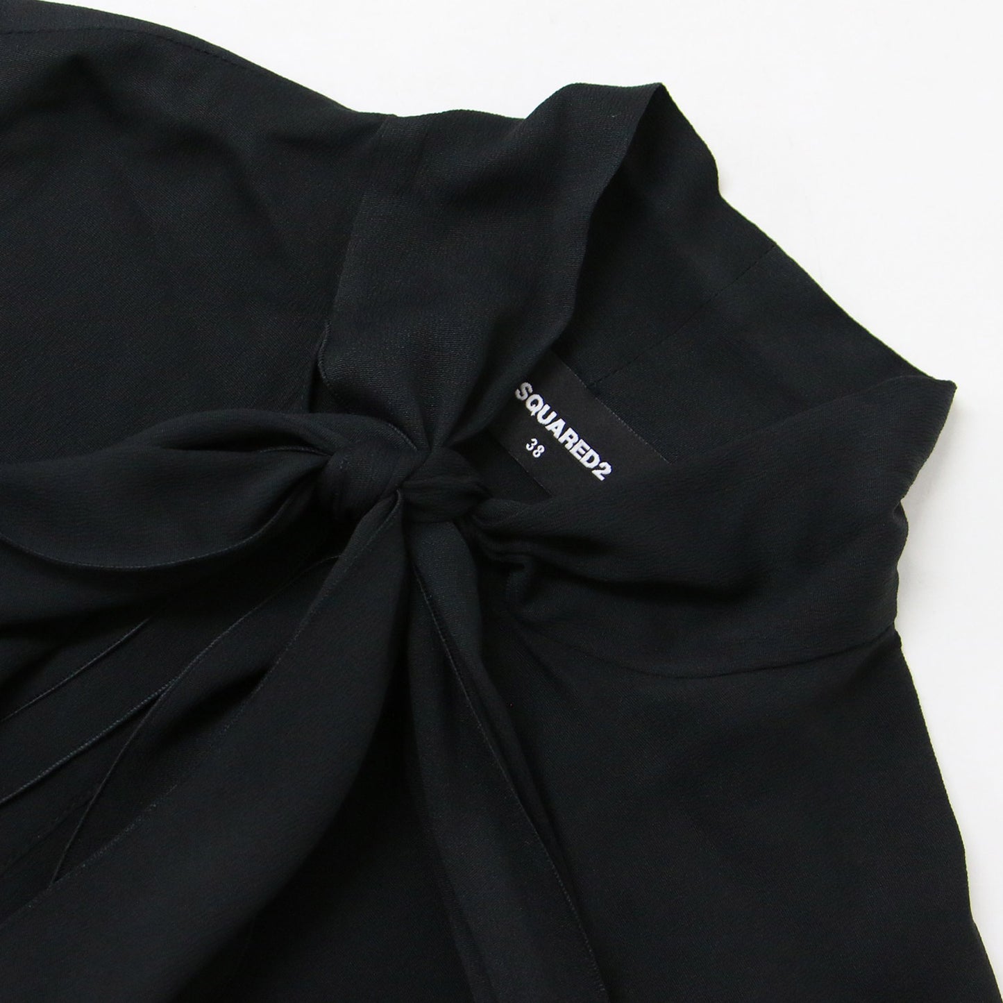 23秋冬 シルク ボウタイ ブラウス / パフスリーブ ジョーゼット生地 長袖 240703