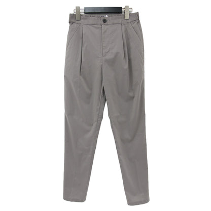 23AW コットン ナイロン ストレッチ タック テーパードパンツ / ウエストゴム 240704