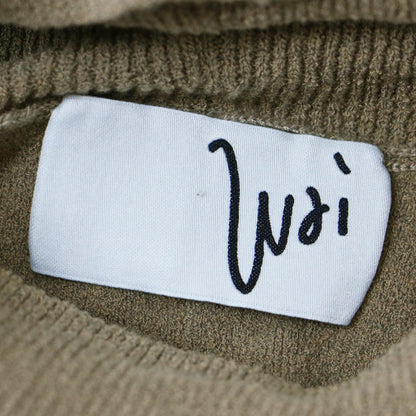 ニット プルオーバー タートルネック フロントデザイン コットン ナイロン 240626