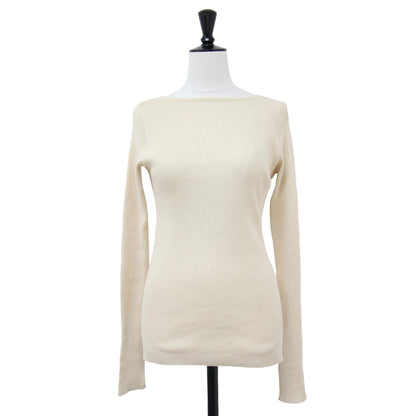× Ron Herman ギザ ボートネック プルオーバー / Giza Boat Neck Pullover ニット カットソー 長袖 リブ コットン 定番