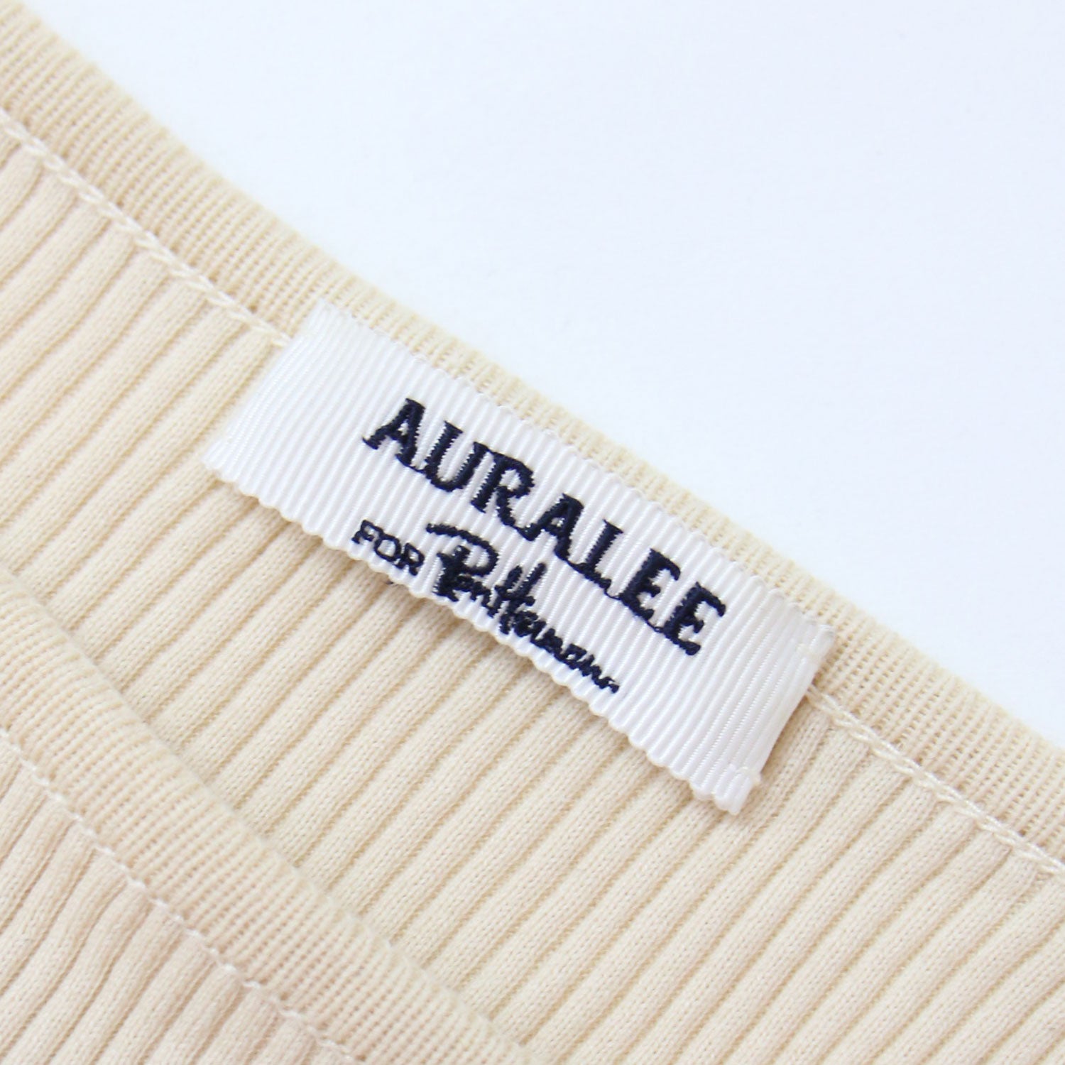 AURALEE (オーラリー) × Ron Herman ギザ ボートネック プルオーバー  