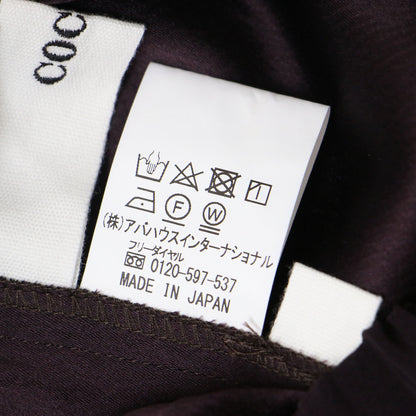 イージー フレア パンツ / サテン センタープレスステッチ サイドスリット ウエストゴム 241121