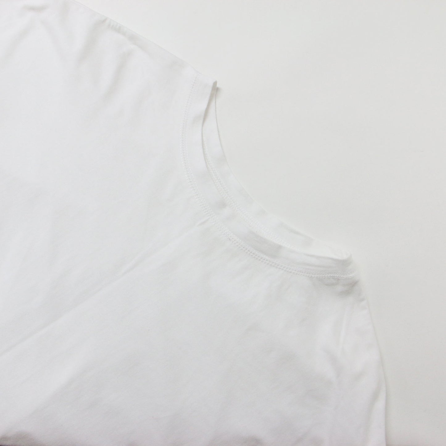 23春夏 オーガニックコットン ドロップ ワンピース / ロング タック ラウンドネック 半袖 五分袖 240816