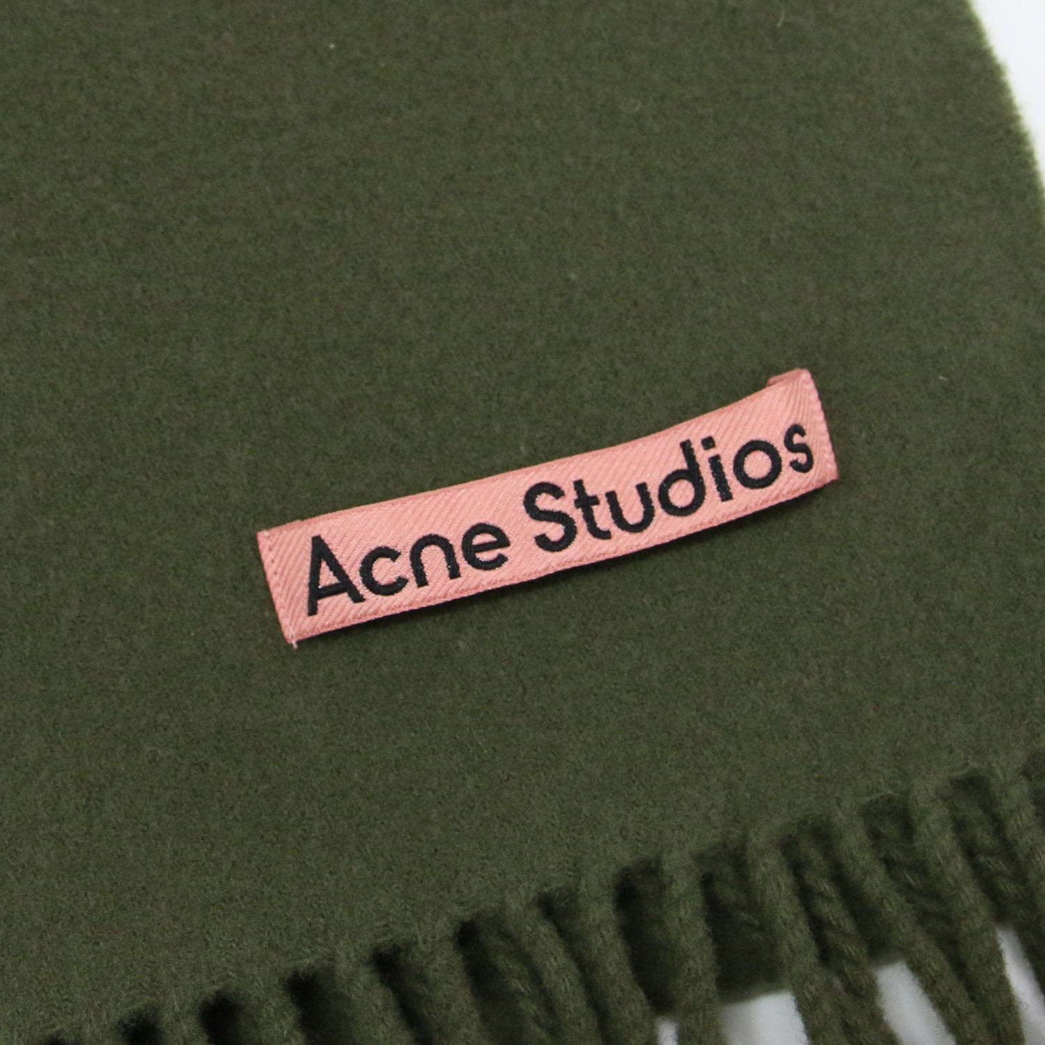 ACNE STUDIOS (アクネ ストゥディオズ) フリンジ ウール 大判 ストール 