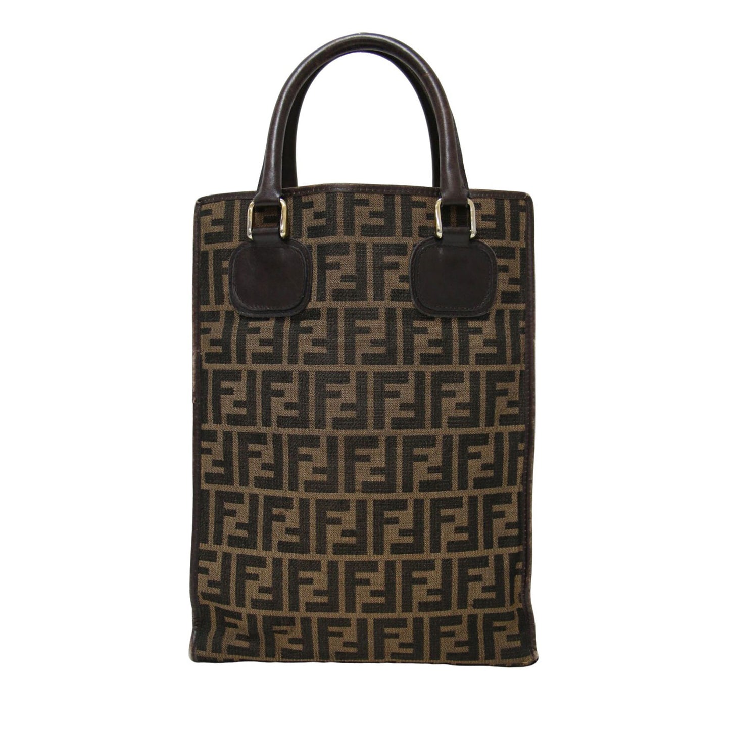 フェンディ ハンドバッグ ズッカ柄 イタリア製 A4収納 キャンバス  