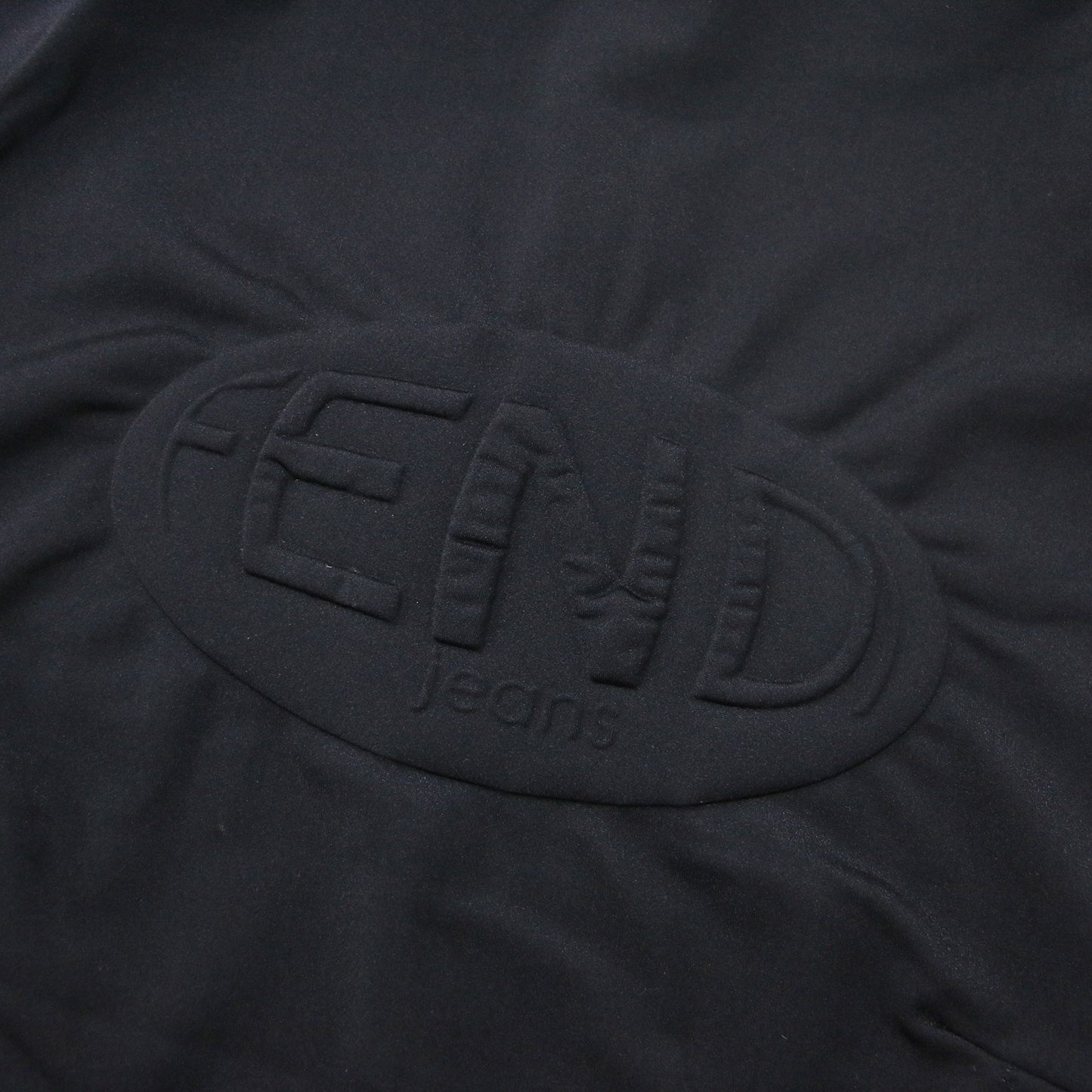 ハイネック ノースリーブ カットソー / エンボス ロゴ イタリア製 ヴィンテージ 241029